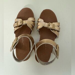 Nina - Gold Metallic Waterproof Sandals Girls - Size 13